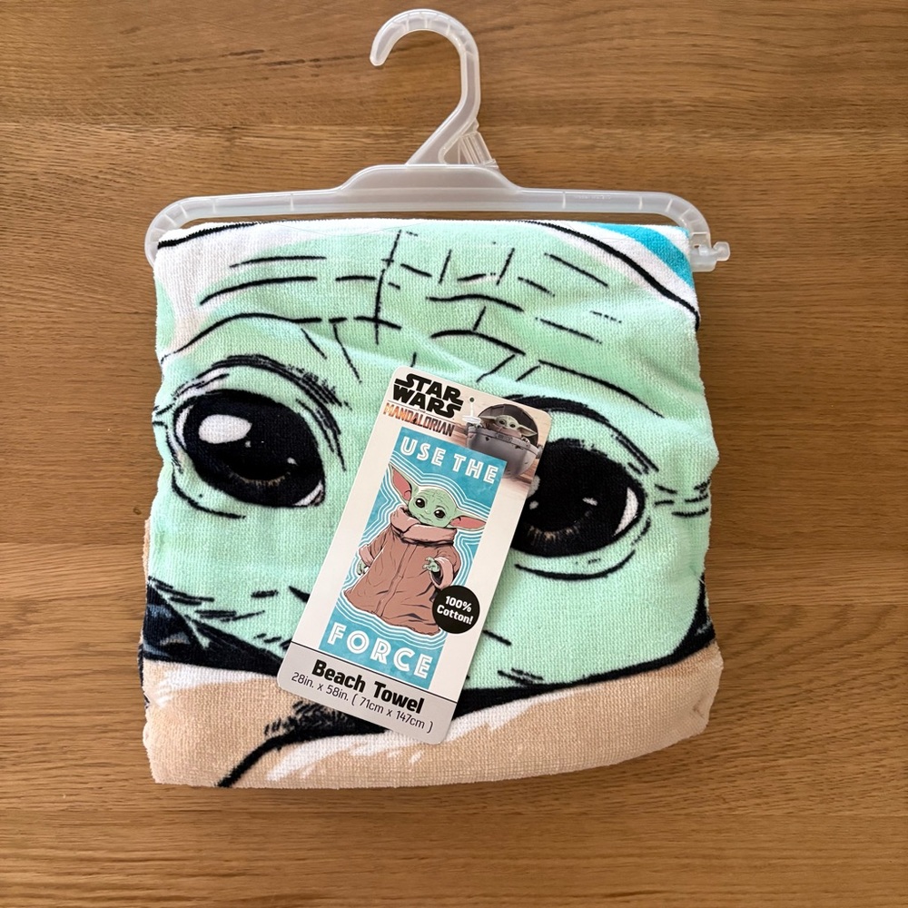 Star Wars Mandalorian Baby Yoda kids beach towel. 5/$25